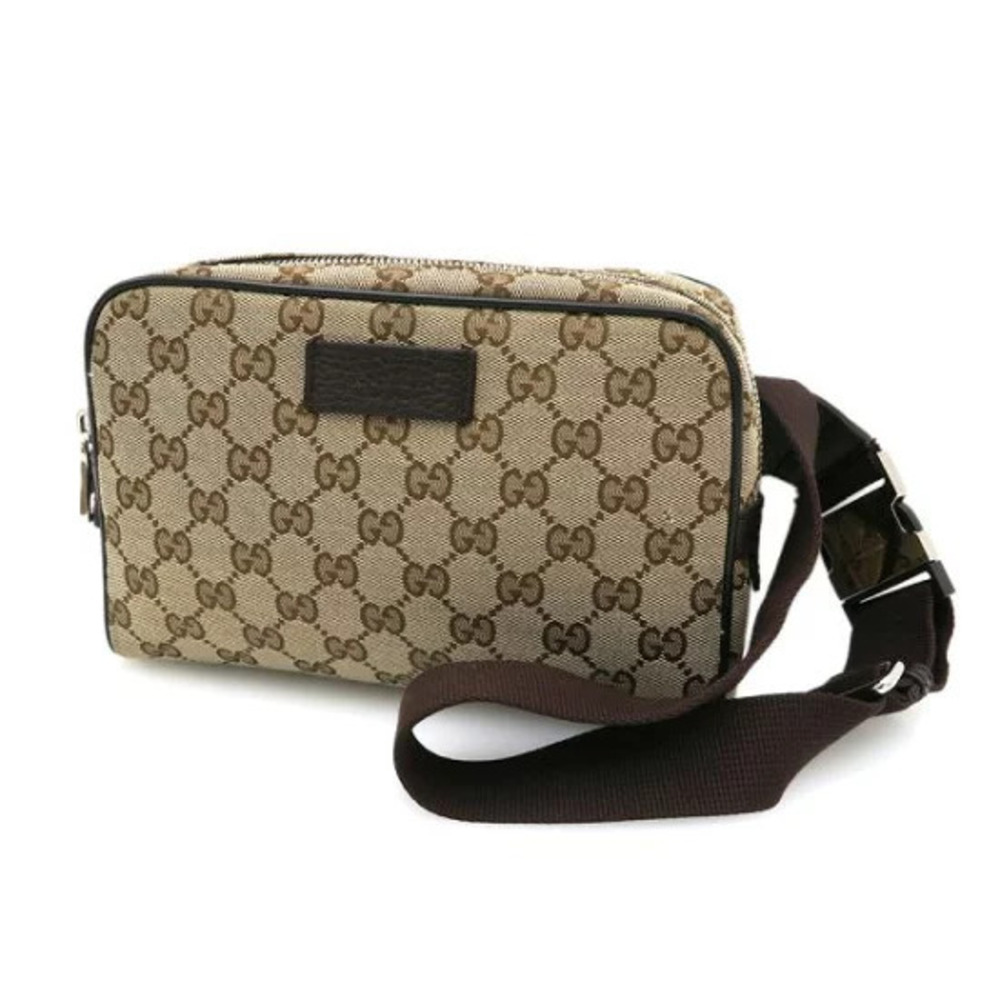 Gucci GG Canvas Waist Body Crossbody Bag